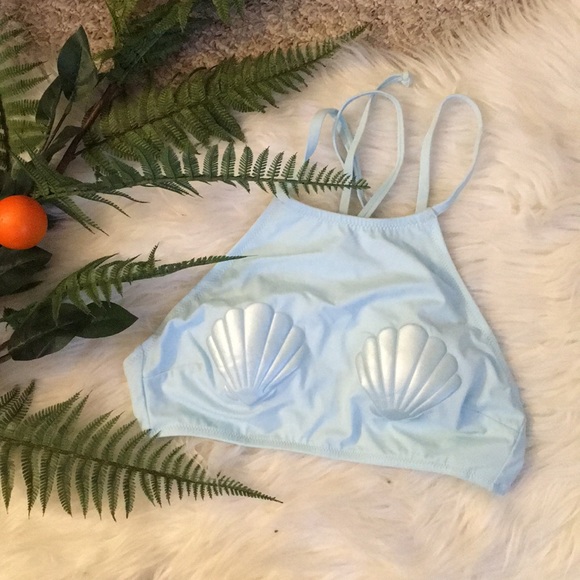PINK Victoria's Secret Other - {VS PINK} Mermaid Shell Halter Bathing Suit Top